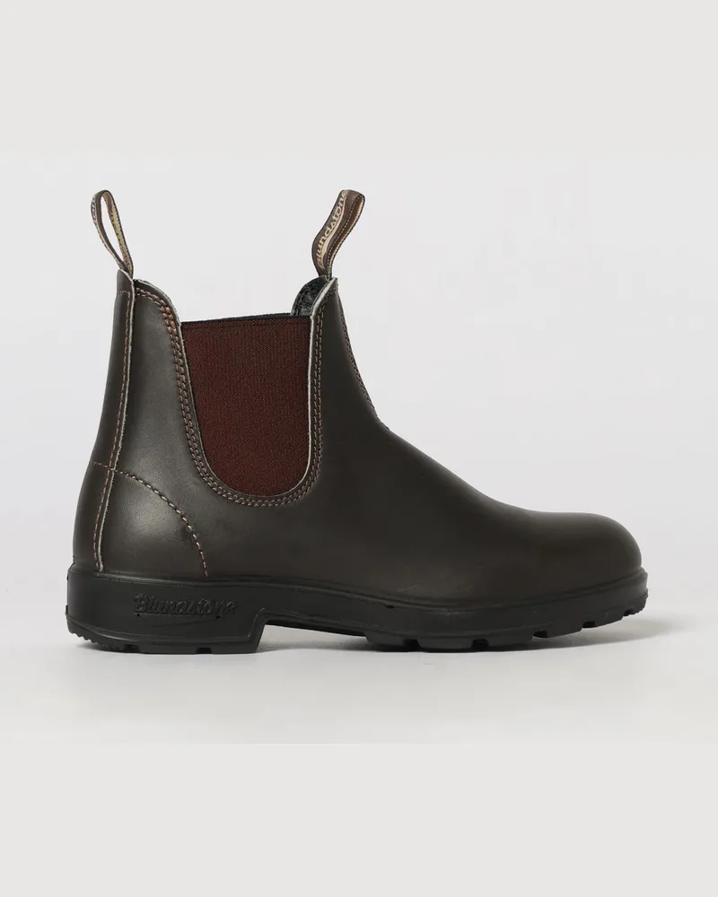 BLUNDSTONE 500 Glattleder-Chelsea-Boots mit doppelten Zuglaschen Dark