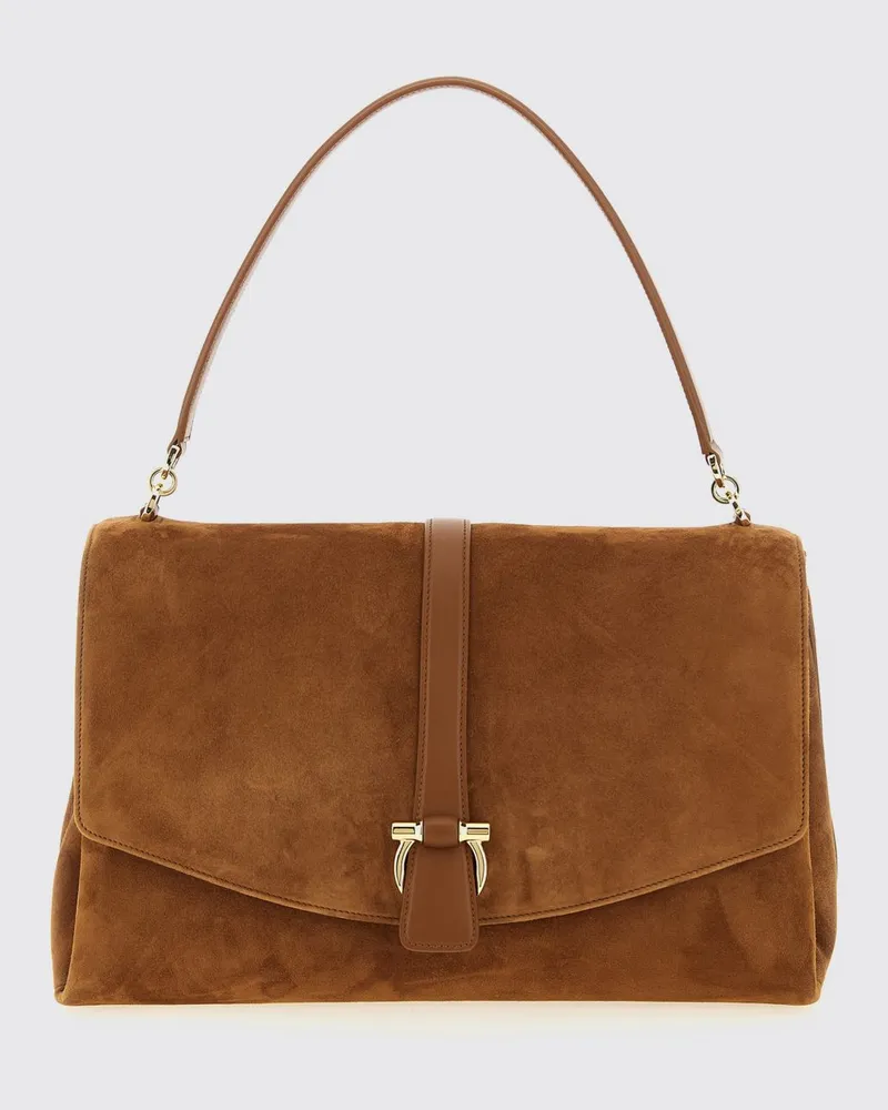 Ferragamo Wildledertasche Braun