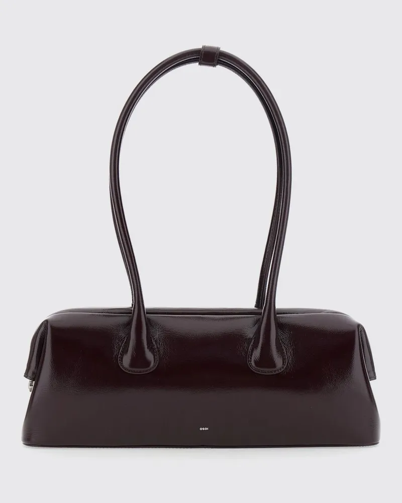 OSOI Schultertasche damen Burgunderrot