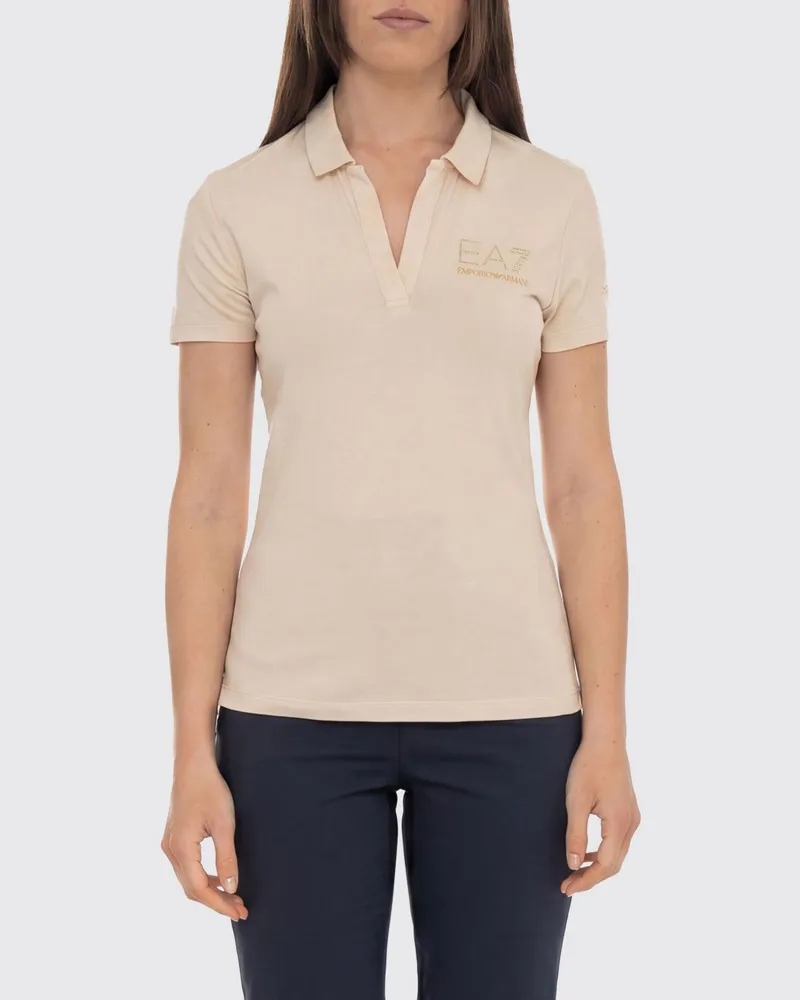 EA7 Polo damen Beige