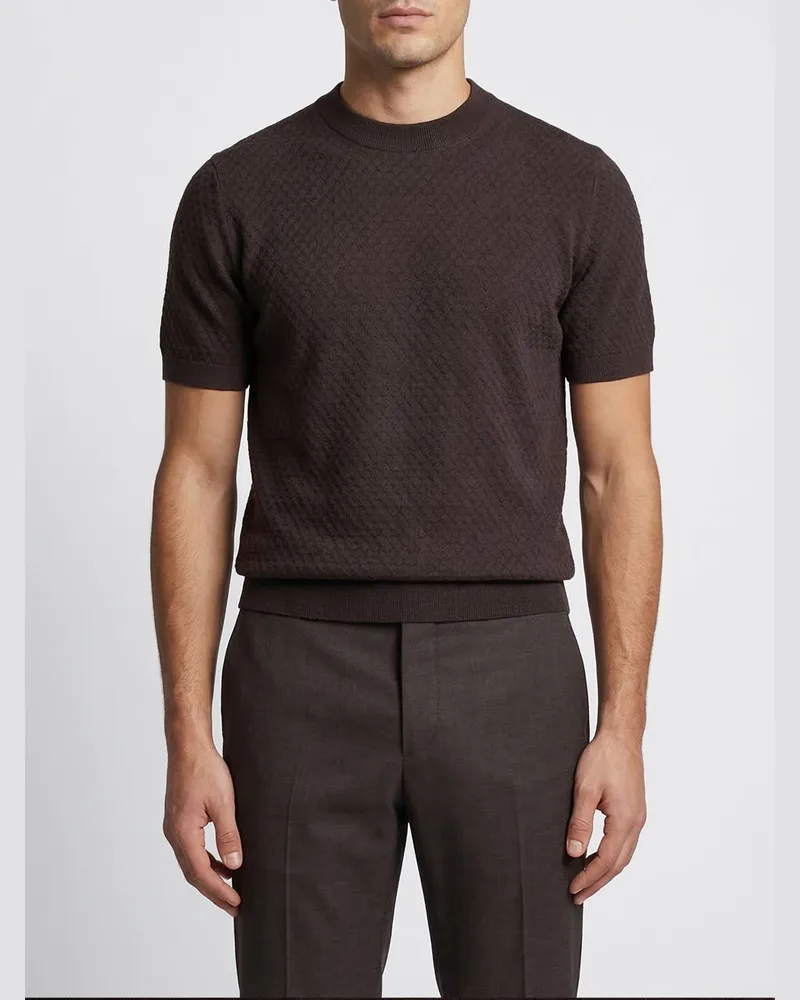 Paolo Pecora Milano Pullover herren Braun