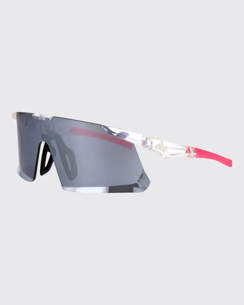 adidas Dunamis Evo-s Shield-Sonnenbrille mit abstraktem Muster aus Acetat Durchsichtig
