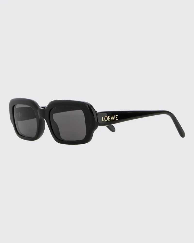 Loewe Rechteckige Cat-Eye-Sonnenbrille Slim von aus schwarzem Acetat Schwarz