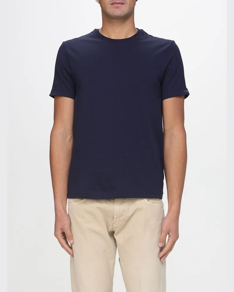 Fay T-shirt herren Blau