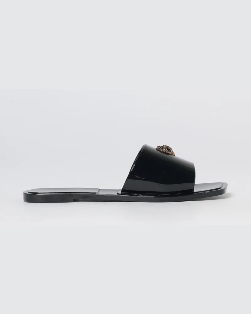 Kurt Geiger Maddison PVC Slide-Sandalen mit eckiger Spitze Schwarz