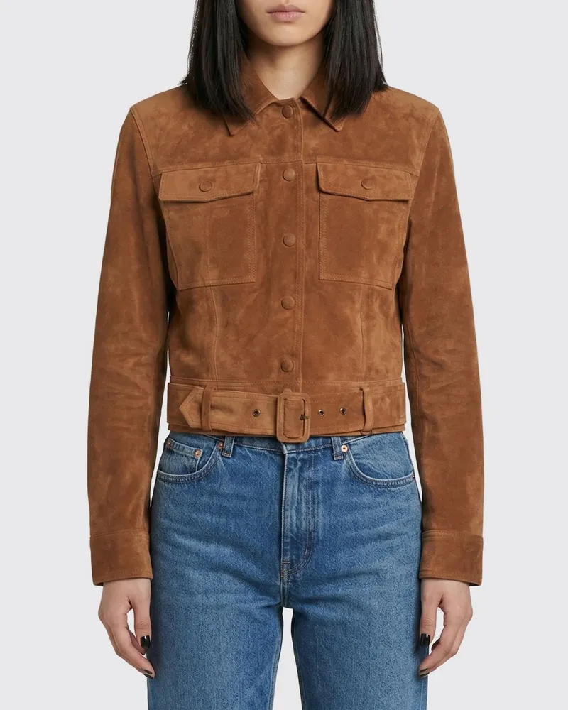 Saint Laurent Mantel damen Braun