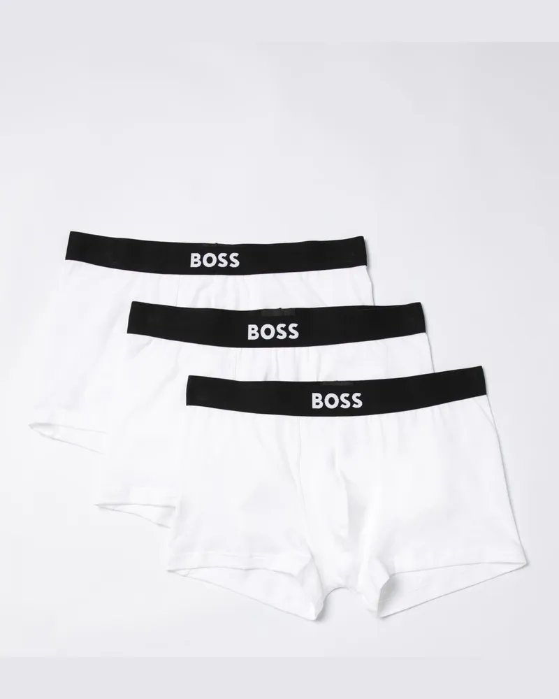 HUGO BOSS 3er-Set Stretch-Baumwoll-Boxershorts Weiß