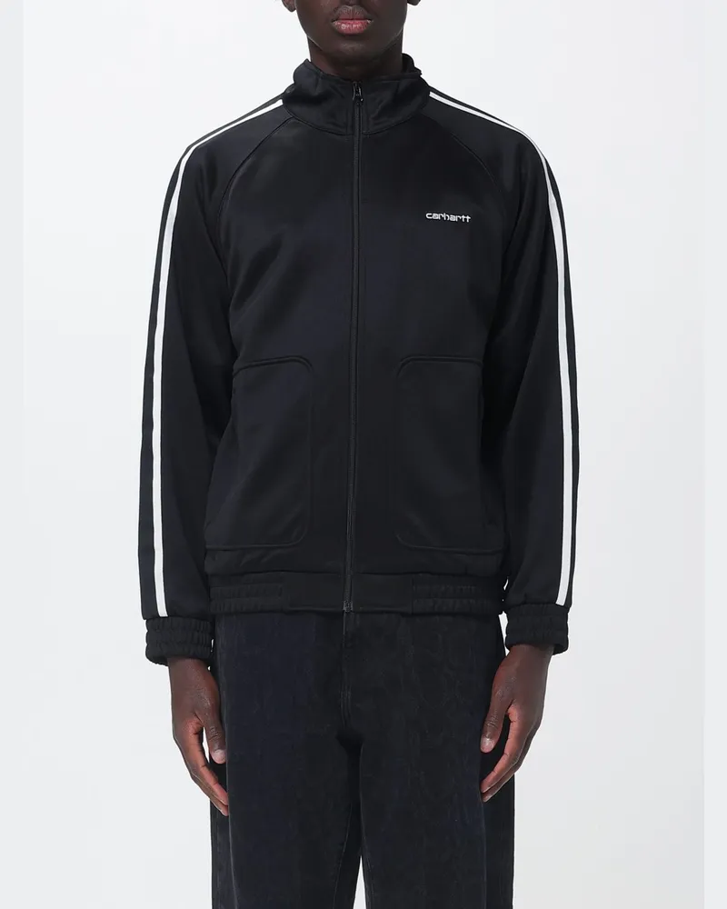 Carhartt WIP Kapuzenpullover mit Reißverschluss aus Baumwollmischgewebe Schwarz