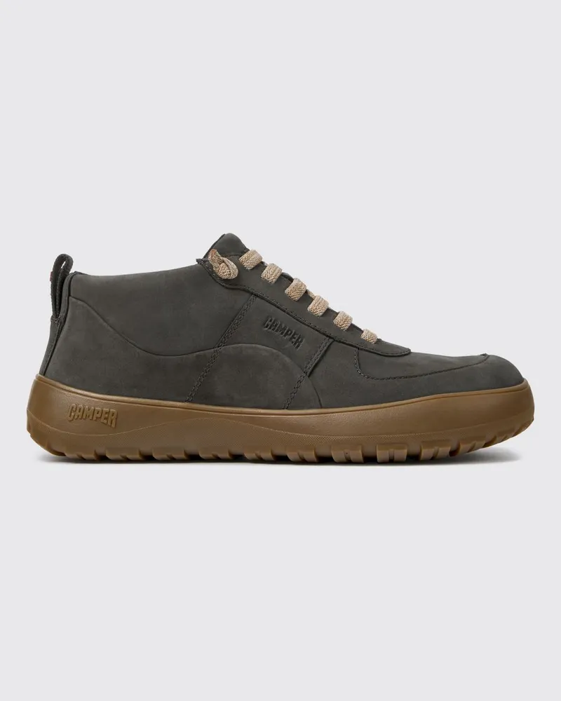 Camper Outdoor-Stiefeletten Peu Serra aus Nubuk mit Vibram-Sohle Grau