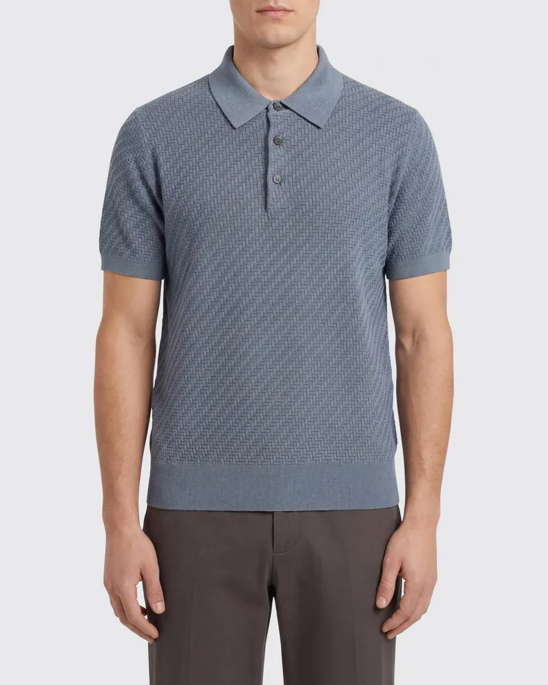 Brioni Polo herren Periwinkle