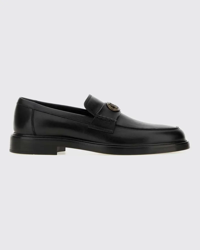 Burberry Pembroke Penny Loafers aus Kalbsleder mit EKD-Logo aus Metall Schwarz