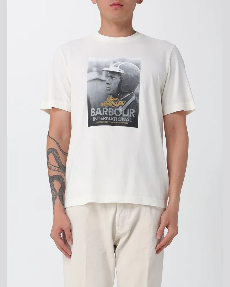 Barbour T-shirt herren Weiß