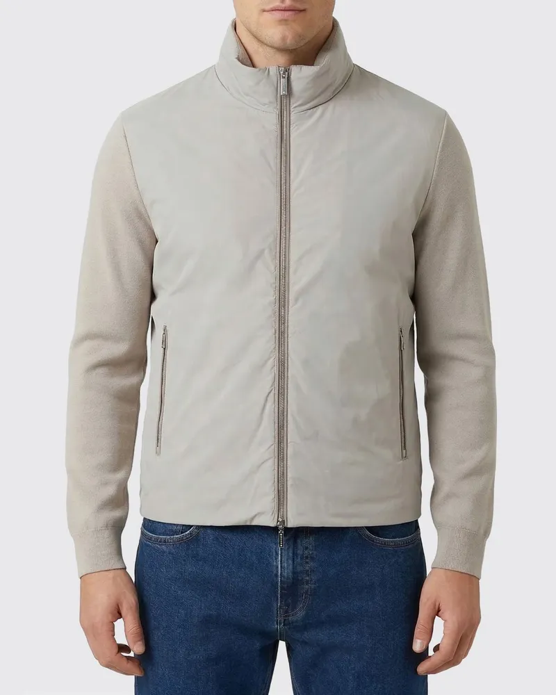 MOORER Jacke herren Beige