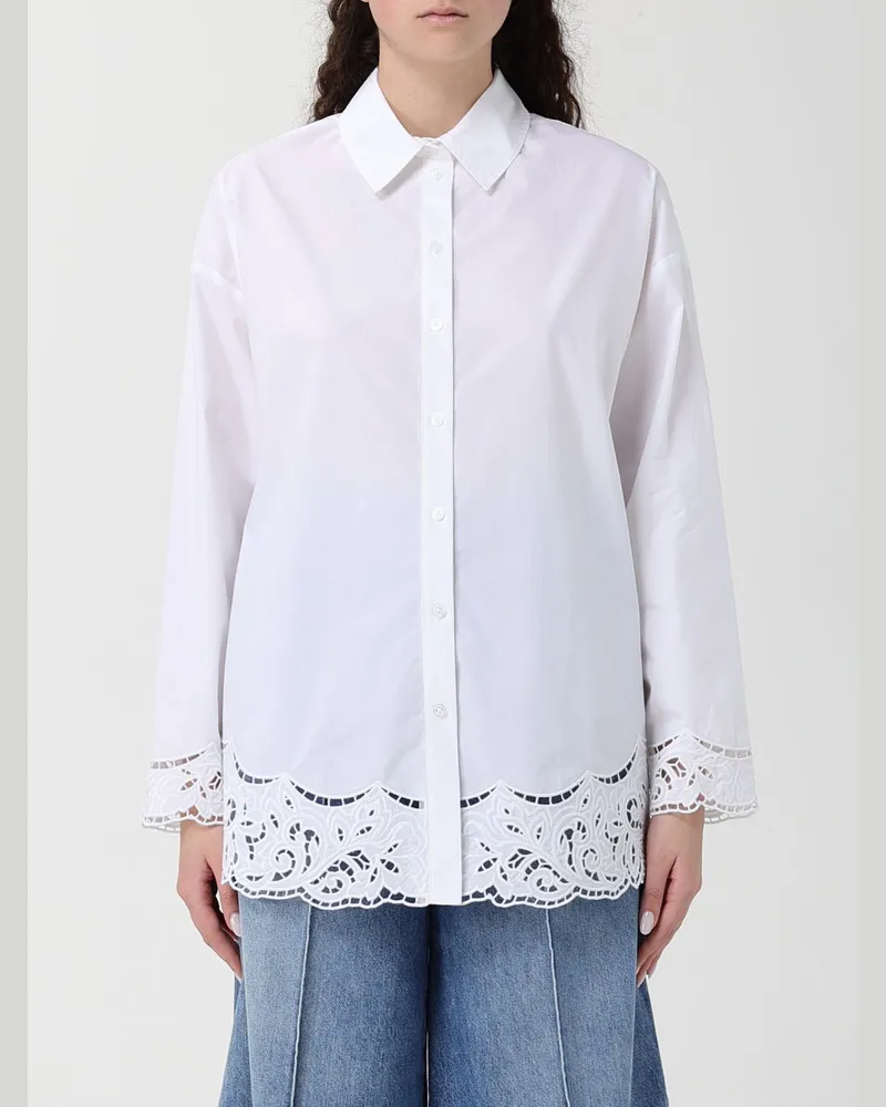 Twin-Set Hemdbluse damen Weiß