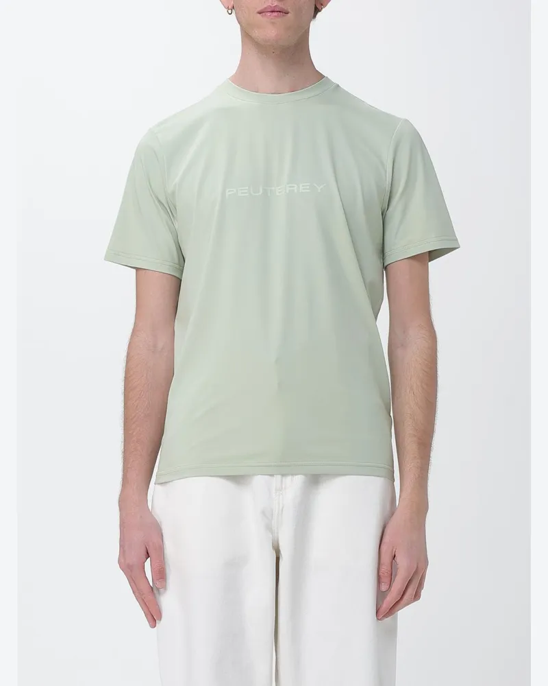 Peuterey T-Shirt aus Baumwollmischung mit Logo von Grün