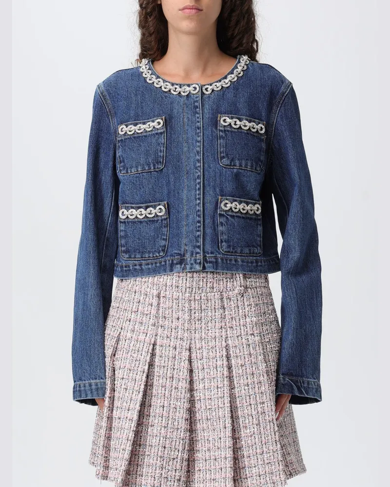 Self-Portrait Blazer damen Denim