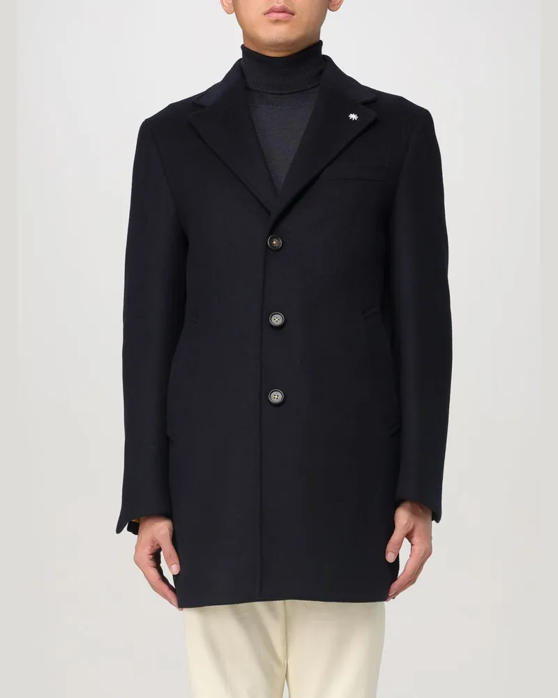 Manuel Ritz Mantel herren Blau
