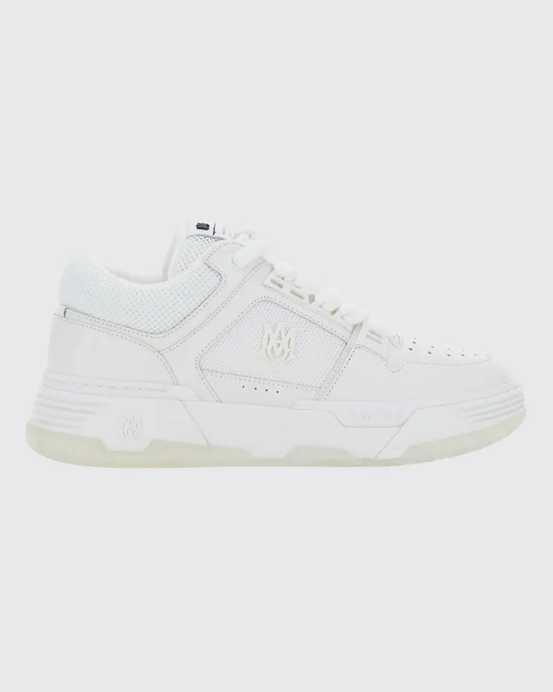 Amiri MA-1 Sneaker aus Leder und Mesh mit Monogramm und gepolstertem Knöchel Weiß