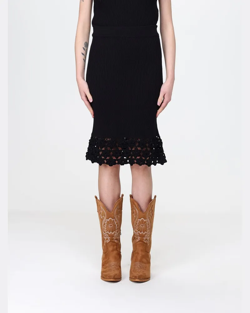 Ganni Rock damen Schwarz