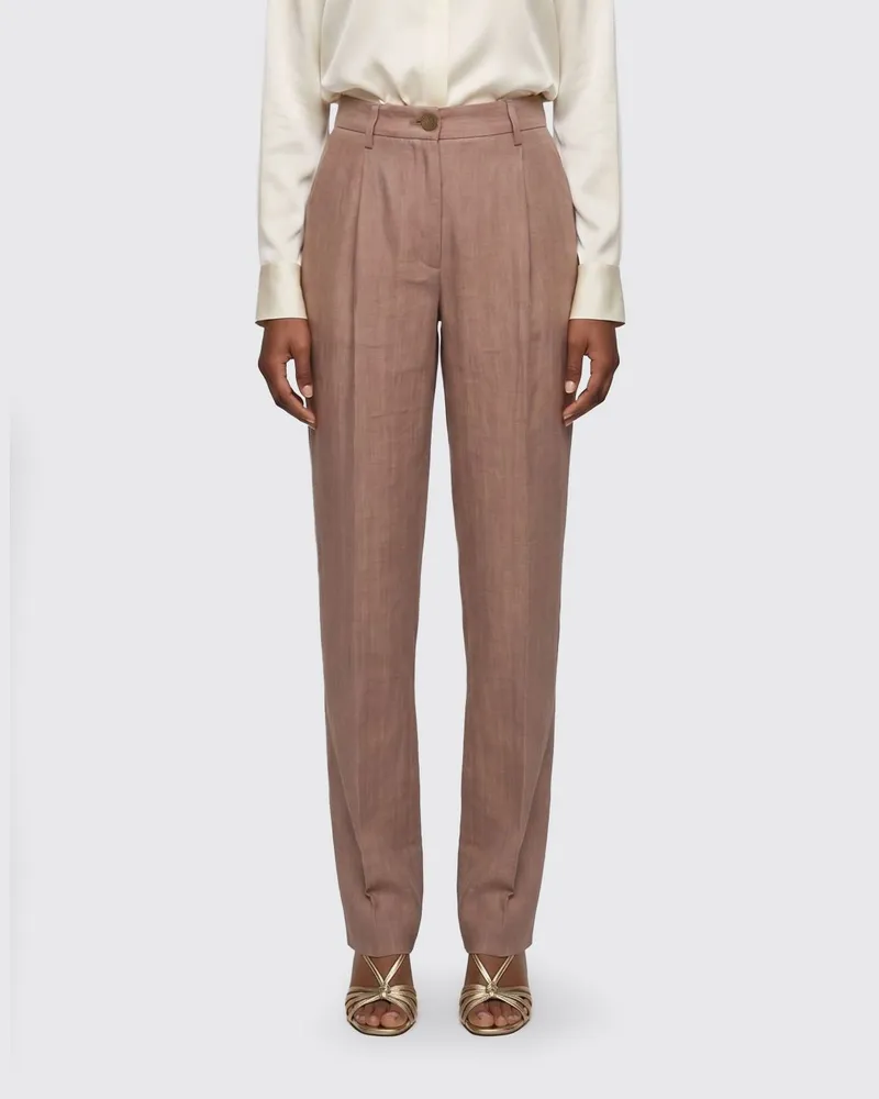 Jacob Cohën Slim-Fit-Hose aus Leinenmischgewebe Pink