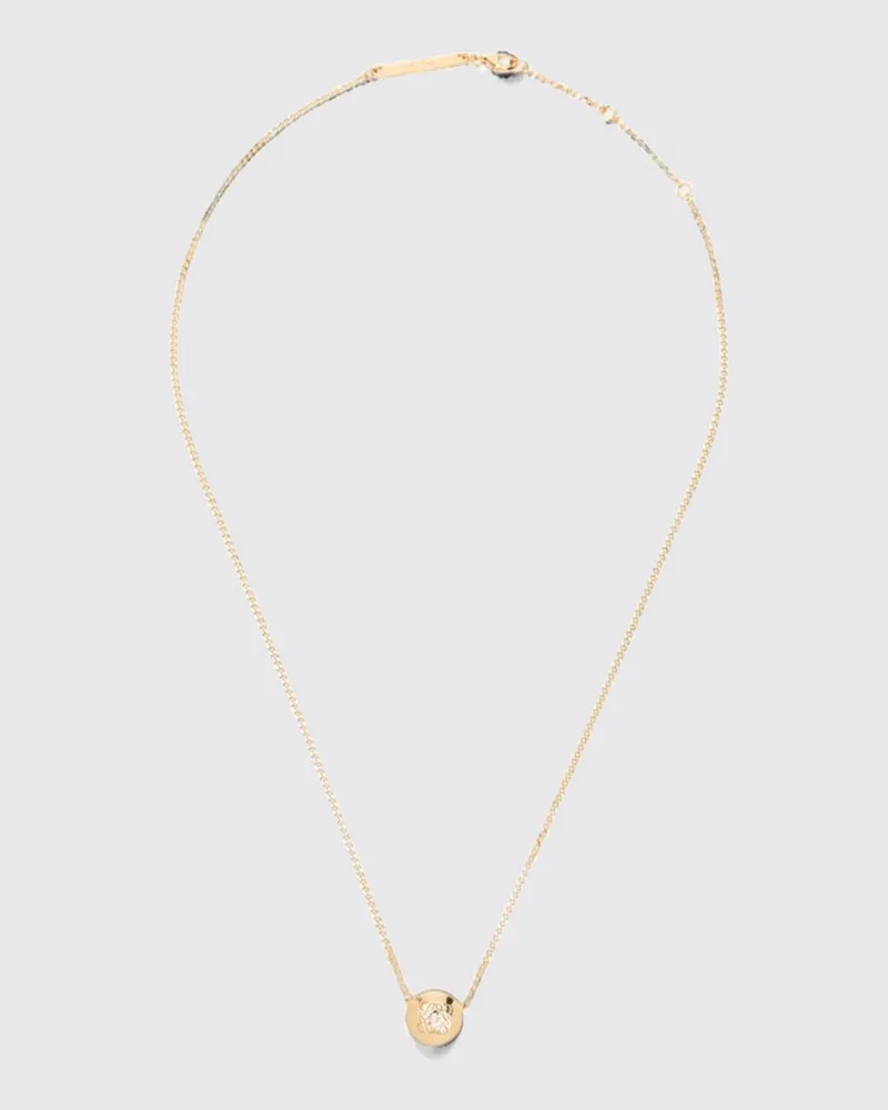 Loewe Choker-Halskette Anagram von aus Messing mit graviertem Monogramm Gold