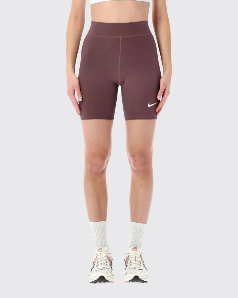 Nike Shorts damen Burgunderrot