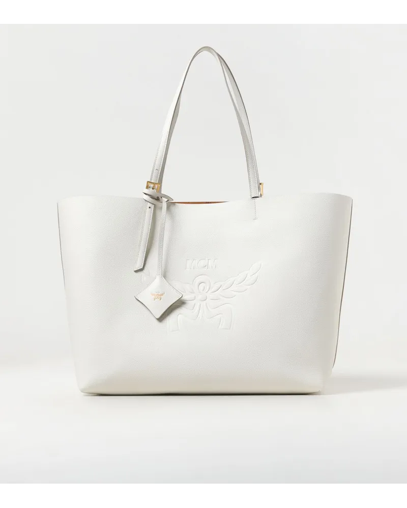 MCM Schultertasche damen Weiß