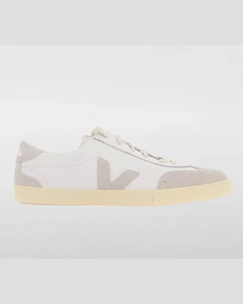 VEJA Volley Sneakers aus O.T. Leder Weiß