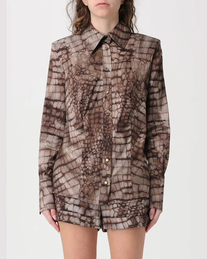 Elisabetta Franchi Hemdbluse damen Braun