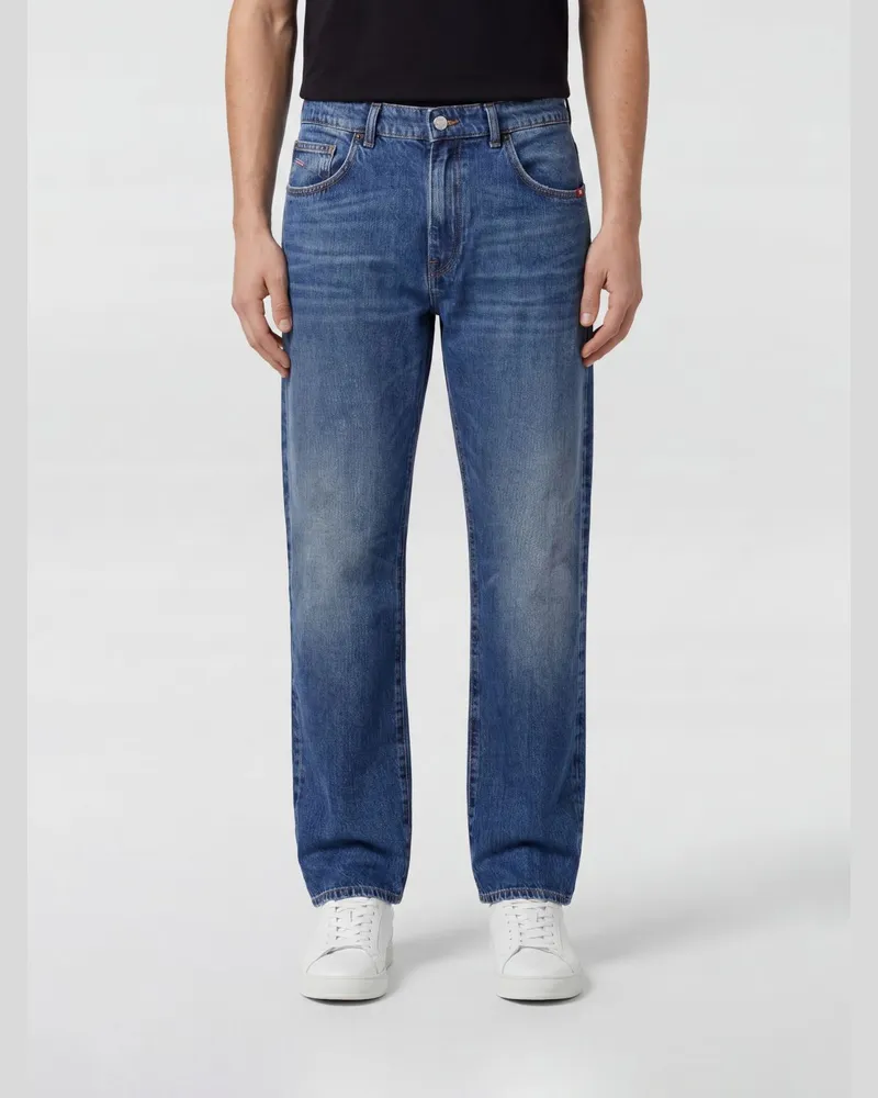 Amish James Straight Jeans aus Baumwolldenim Blau