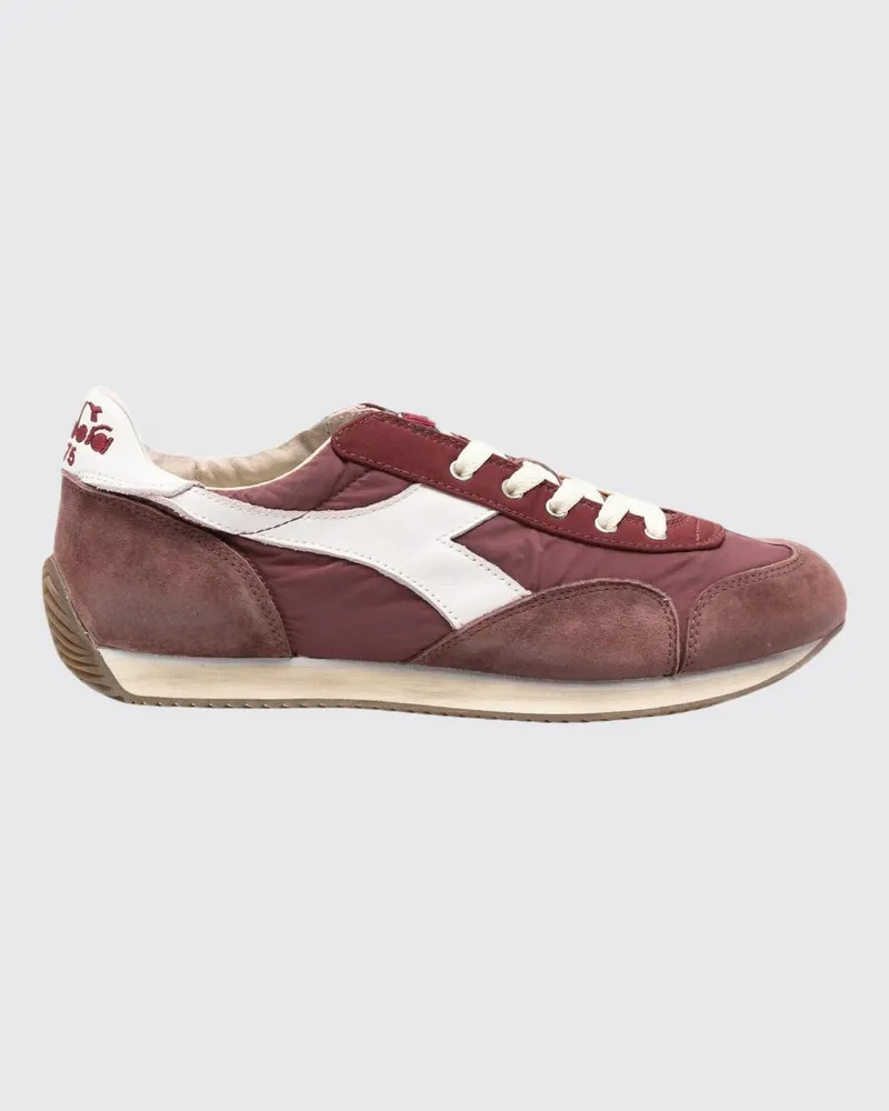 Diadora Equipe Vela Low-Top-Sneaker aus Leder und Nylon im Vintage-Look Braun