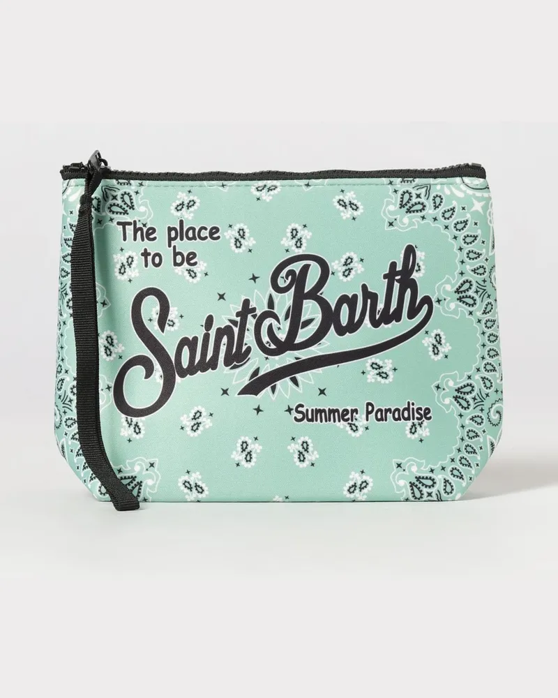MC2 Saint Barth Aline MC2 Neopren-Pochette mit Saint Barth Logo Grasgrün