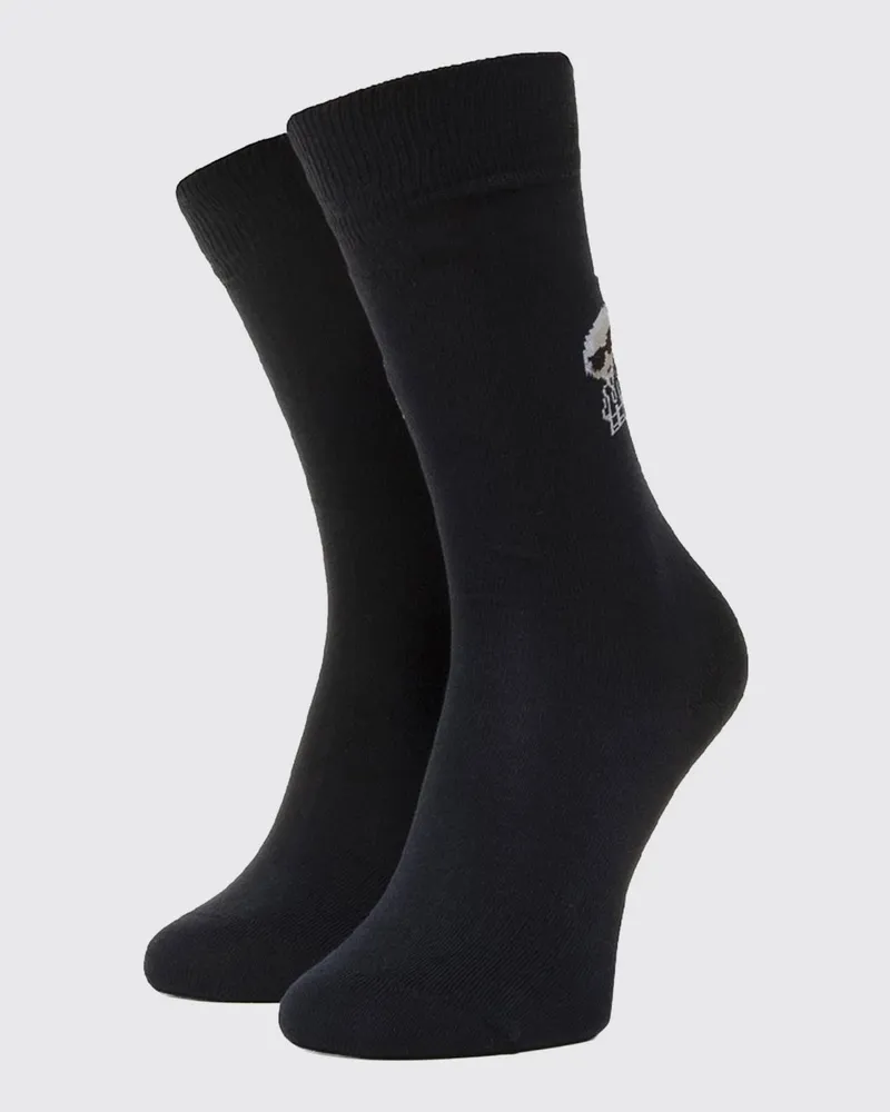 Karl Lagerfeld Socken aus Stretch-Baumwolle mit Grafik-Print Schwarz