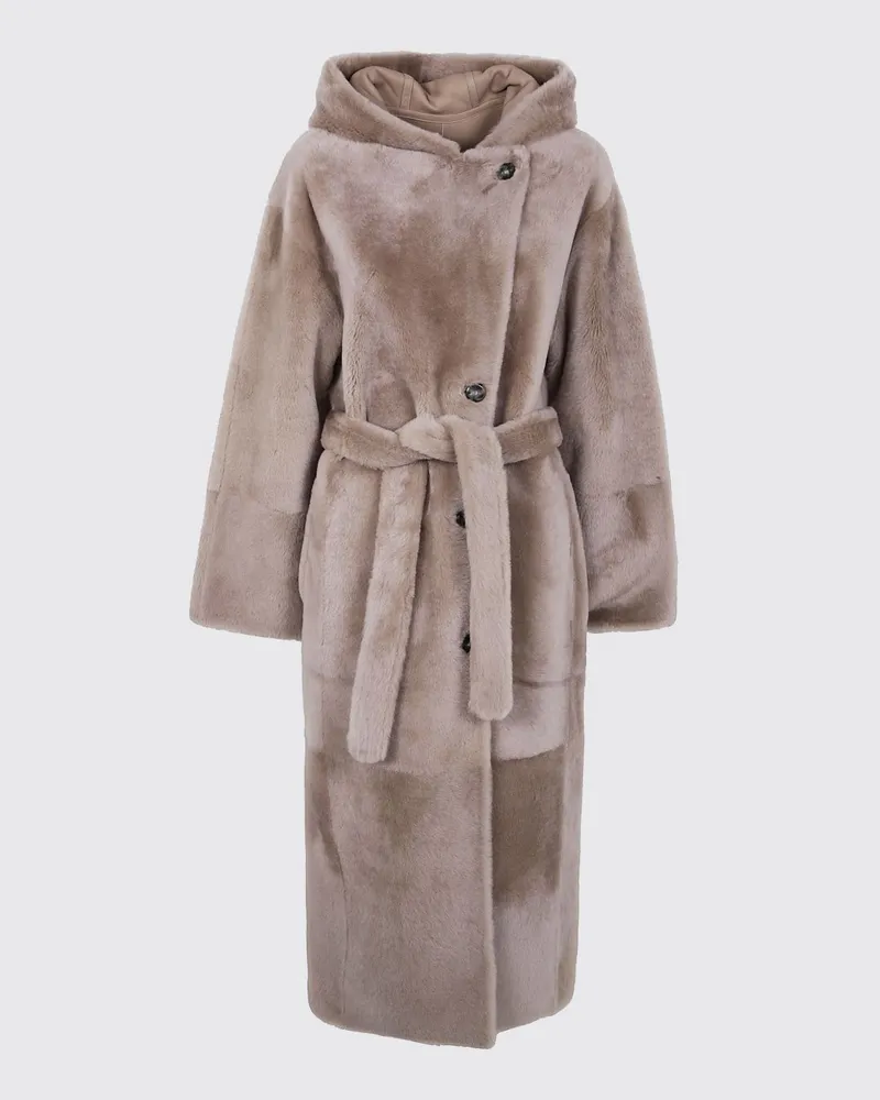 Yves Salomon Mantel damen Sand