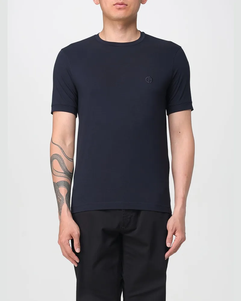 Giorgio Armani T-shirt herren Blau