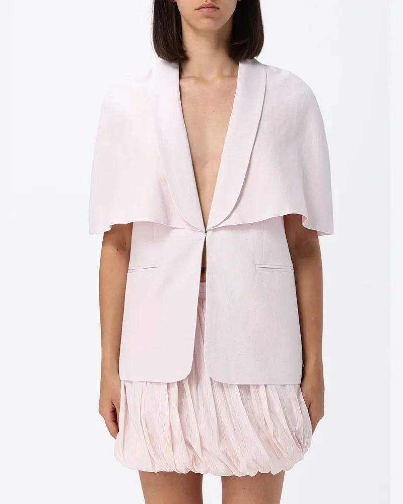 Twin-Set Cape-Blazer aus Viskosemischung Sand