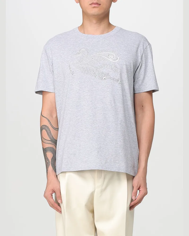 Etro T-shirt herren Grau