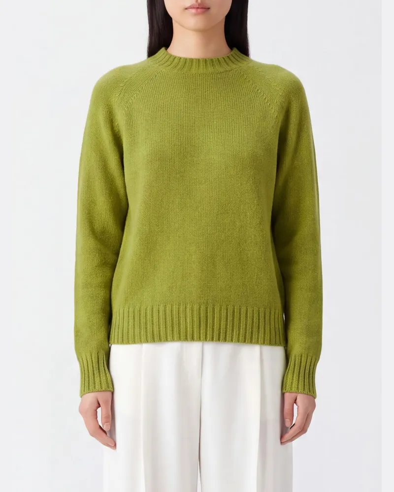 Drumohr  Slim-Fit-Rollkragenpullover aus gerippter Lammwolle Grün