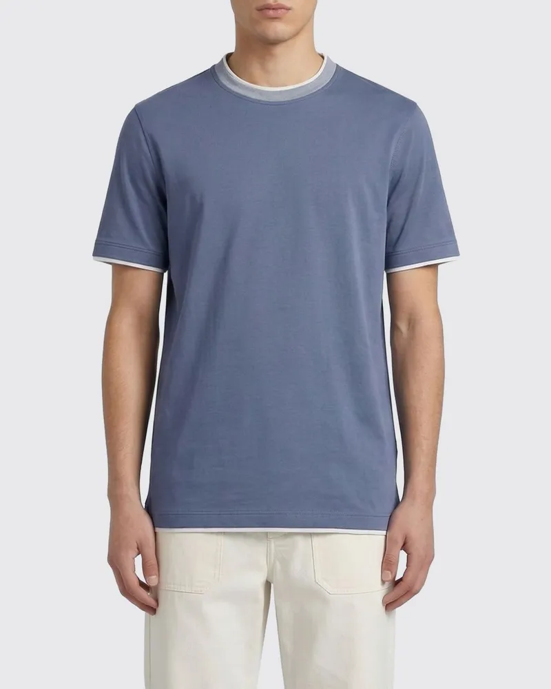 Brunello Cucinelli T-shirt herren Perle