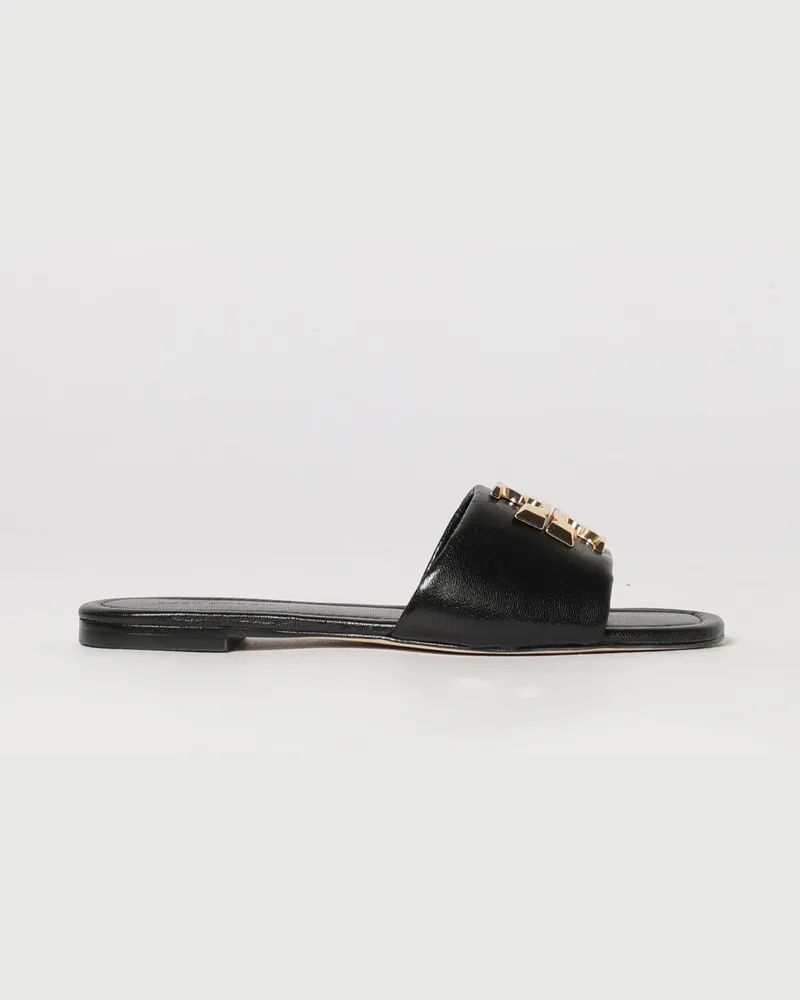 Tory Burch Eleanor Leder-Mules Schwarz
