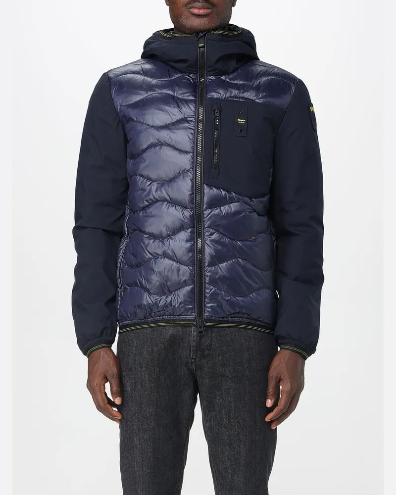 Blauer Jacke herren Blau