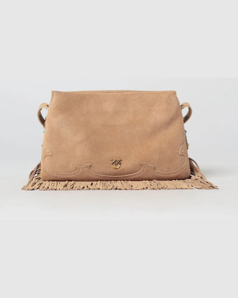 Pinko Schultertasche damen Camel