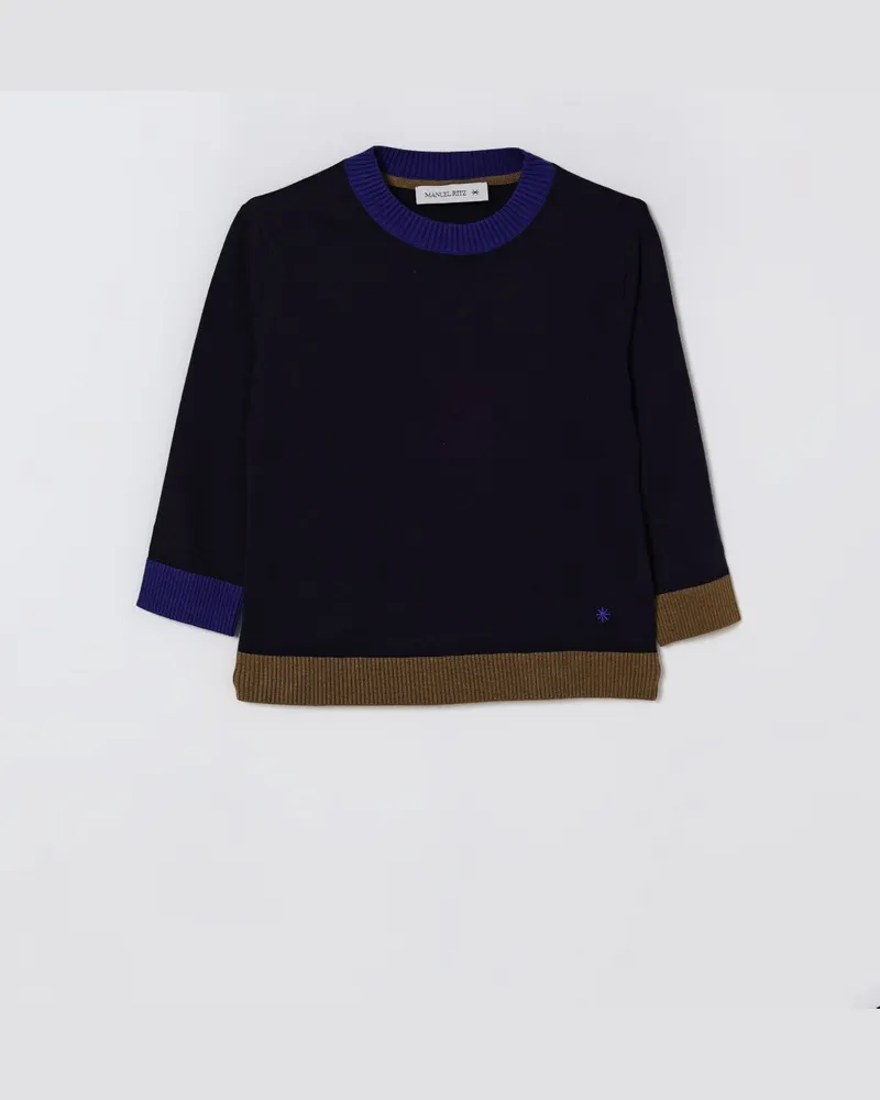 Manuel Ritz Pullover damen Blau