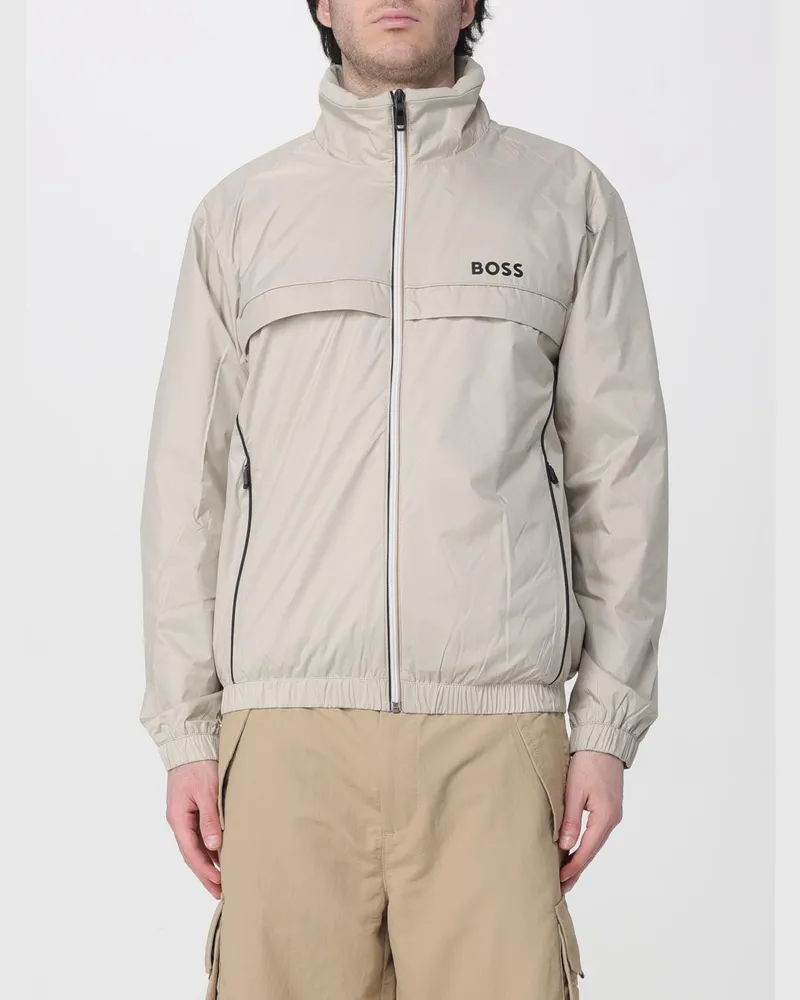 HUGO BOSS Polyesterjacke mit Logo Sand