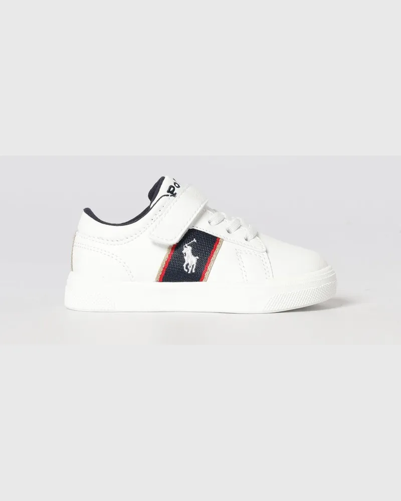 Ralph Lauren Sneakers aus Kunstleder Weiß