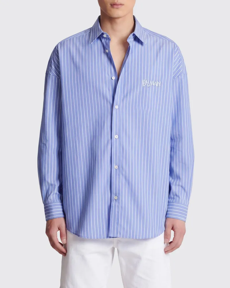 Balmain Hemd herren Hellblau