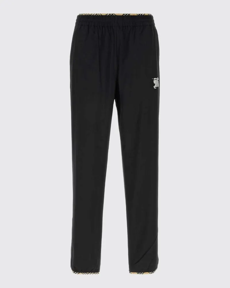 Burberry Jogginghose aus technischem Jersey mit Equestrian-Knight-Logo Schwarz