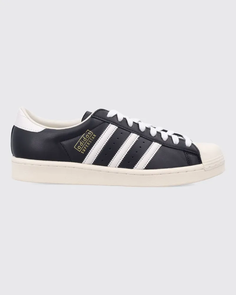 adidas Superstar Vintage Sneaker aus Leder mit Shell-Toe-Kappe Schwarz