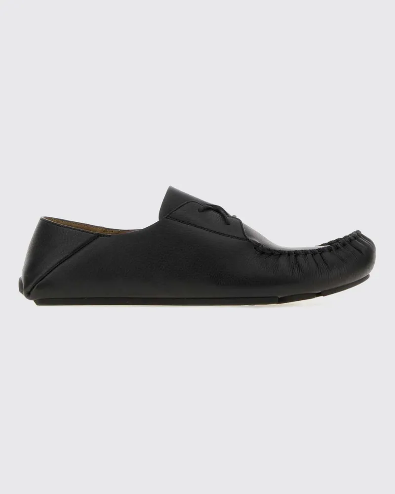 Loewe Rambla Driver-Loafer aus glattem Kalbsleder mit runder Kappe Schwarz