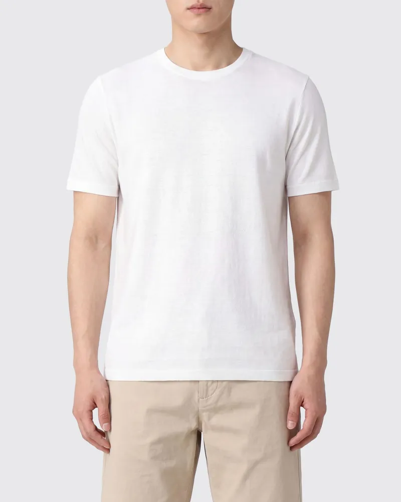 120% Lino T-shirt herren Weiß